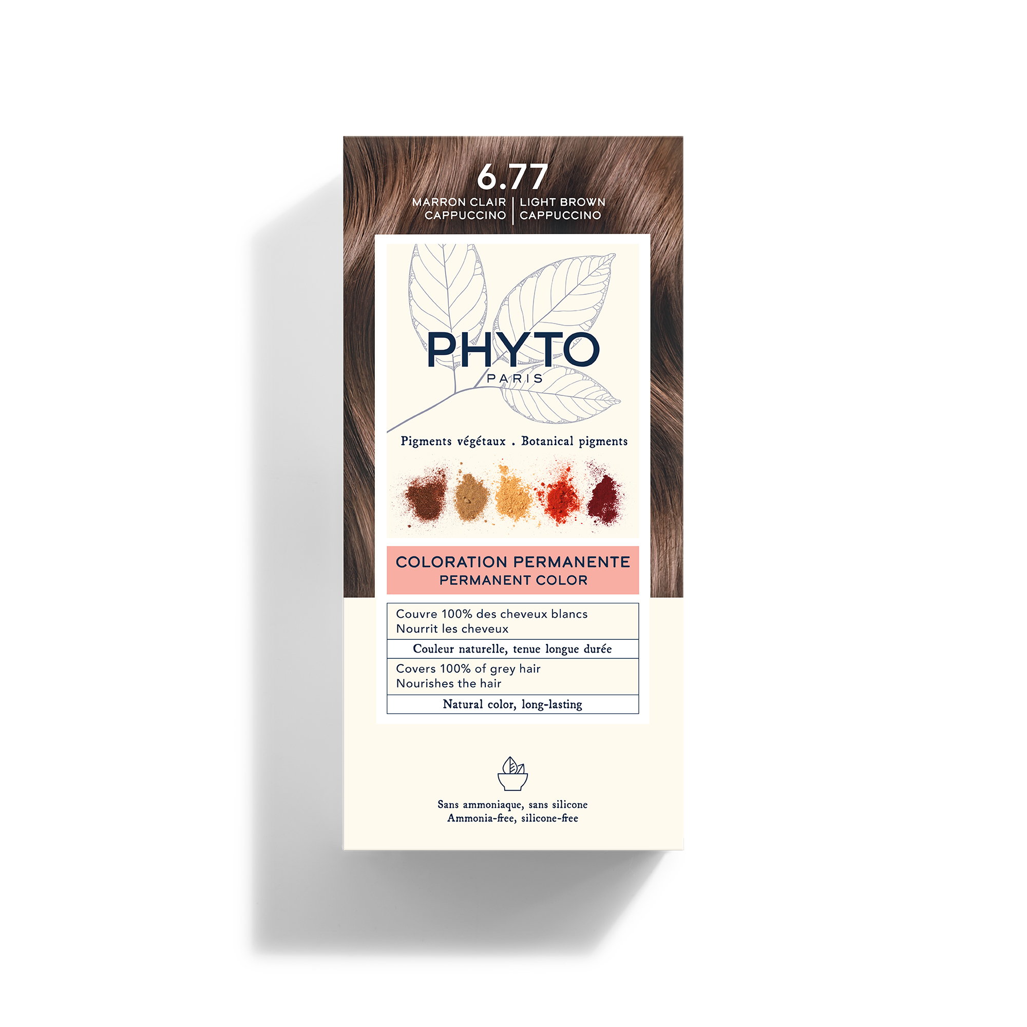 PHYTO COLOR Farba do włosów - 6.77 JASNE BRĄZOWE CAPPUCCINO zdjęcie