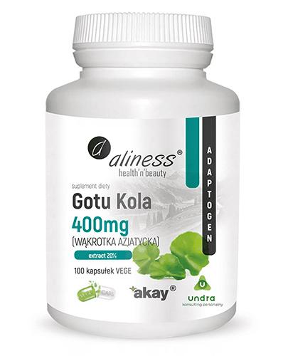 Aliness Gotu Kola 400 mg - 100 kaps. - cena, opinie, wskazania zdjęcie