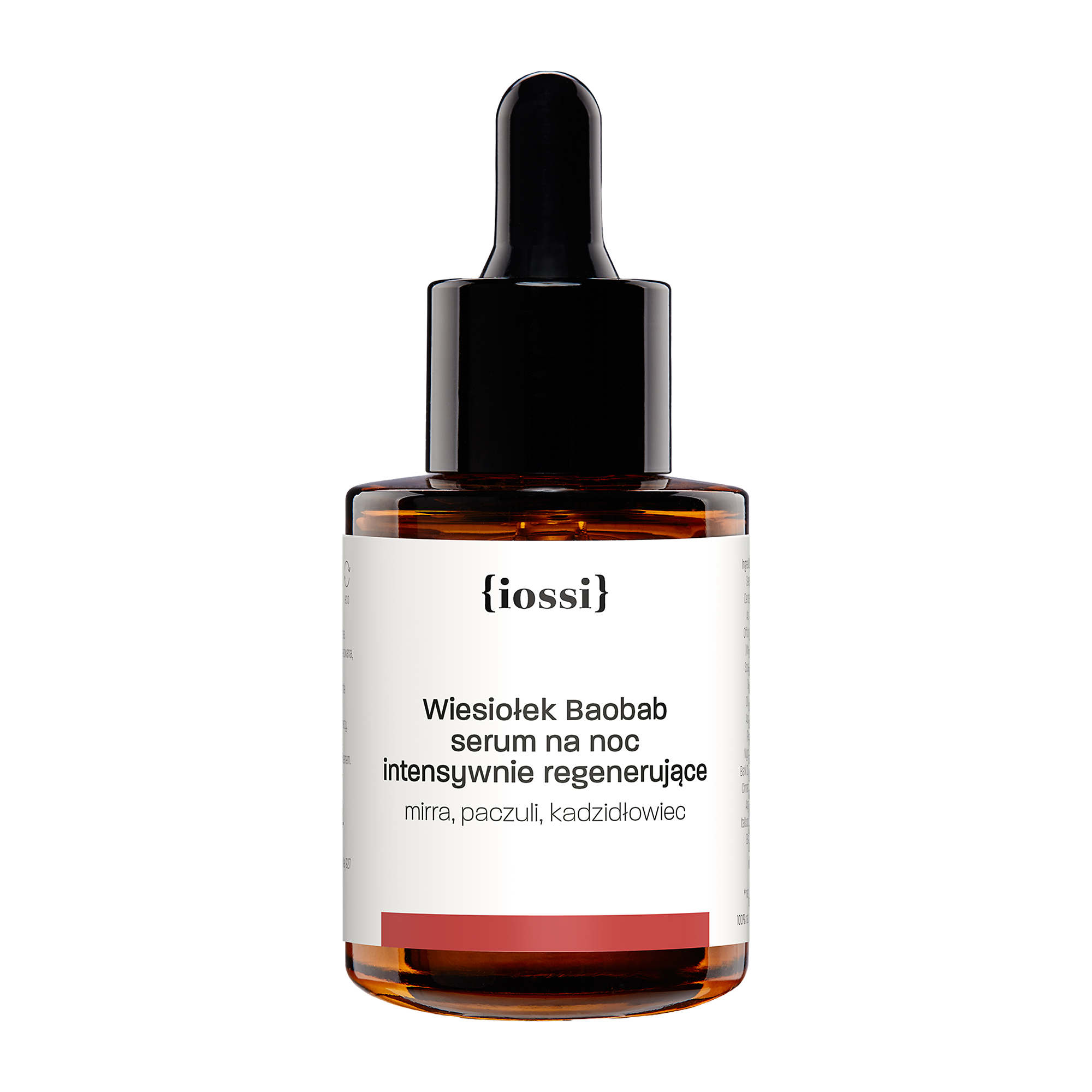 Iossi Wiesiołek Baobab Intensywnie regenerujące serum na noc Mirra, paczuli, kadzidłowiec, 30 ml zdjęcie