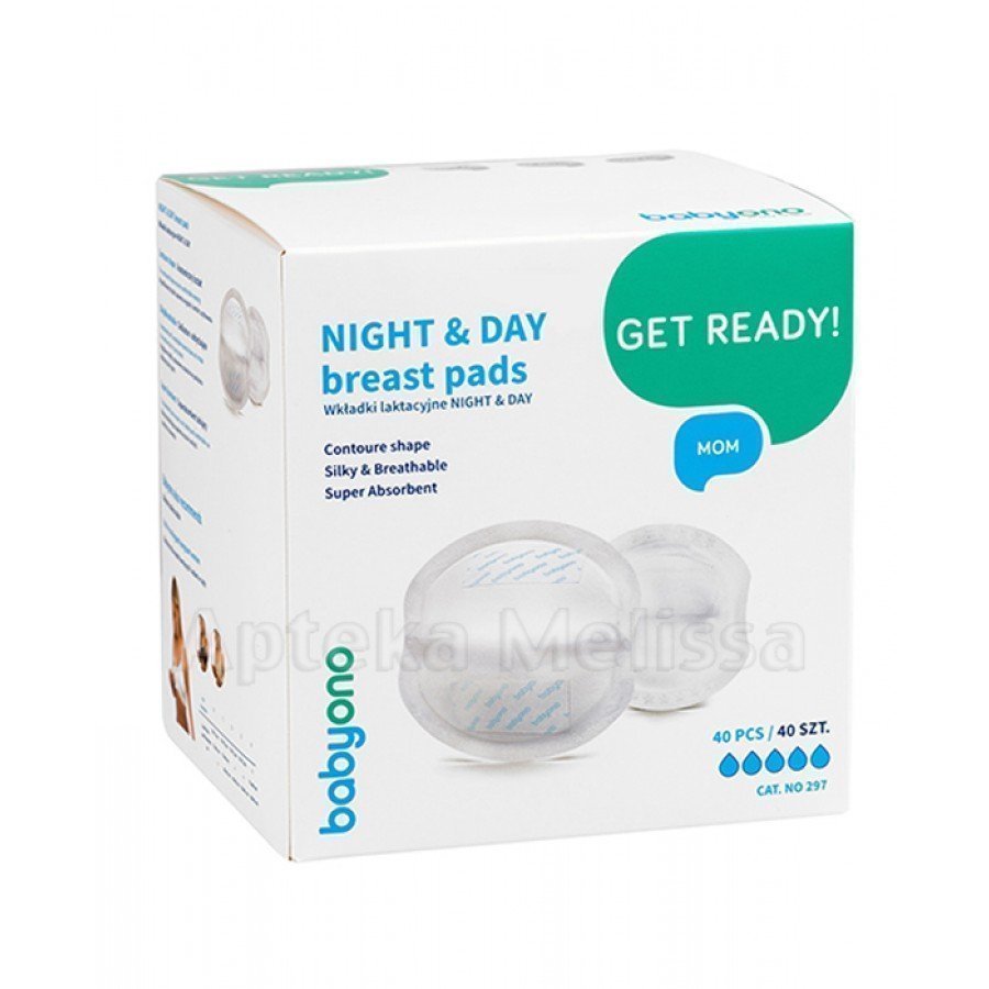 Babyono wkładki laktacyjne Night & Day 40 sztuk [297]