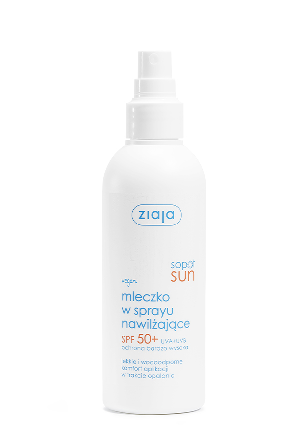 Ziaja Sopot Sun mleczko w sprayu nawilżające SPF50+ 170 ml zdjęcie