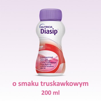 Diasip płyn o smaku truskawkowym 4 x 200 ml