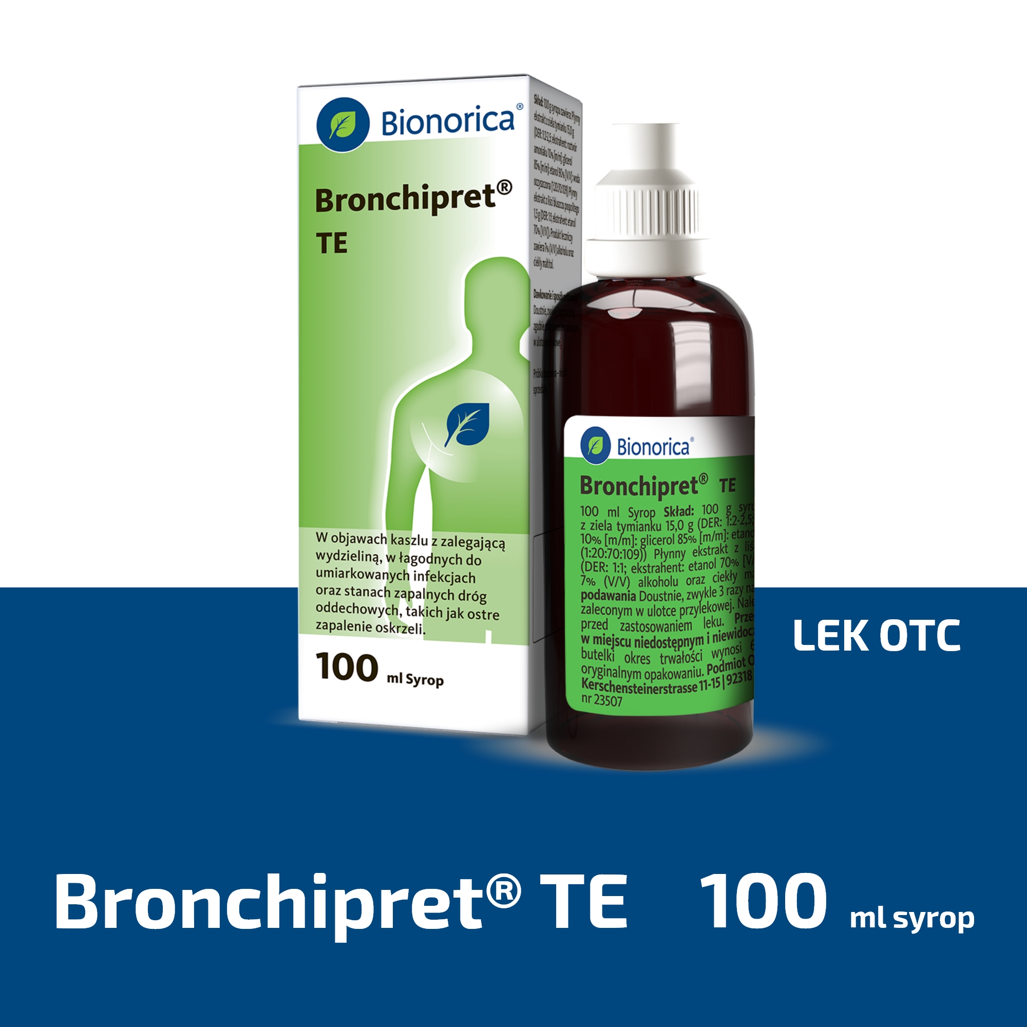 Bionorica Bronchipret TE 15 g + 1,5 g syrop 100 ml