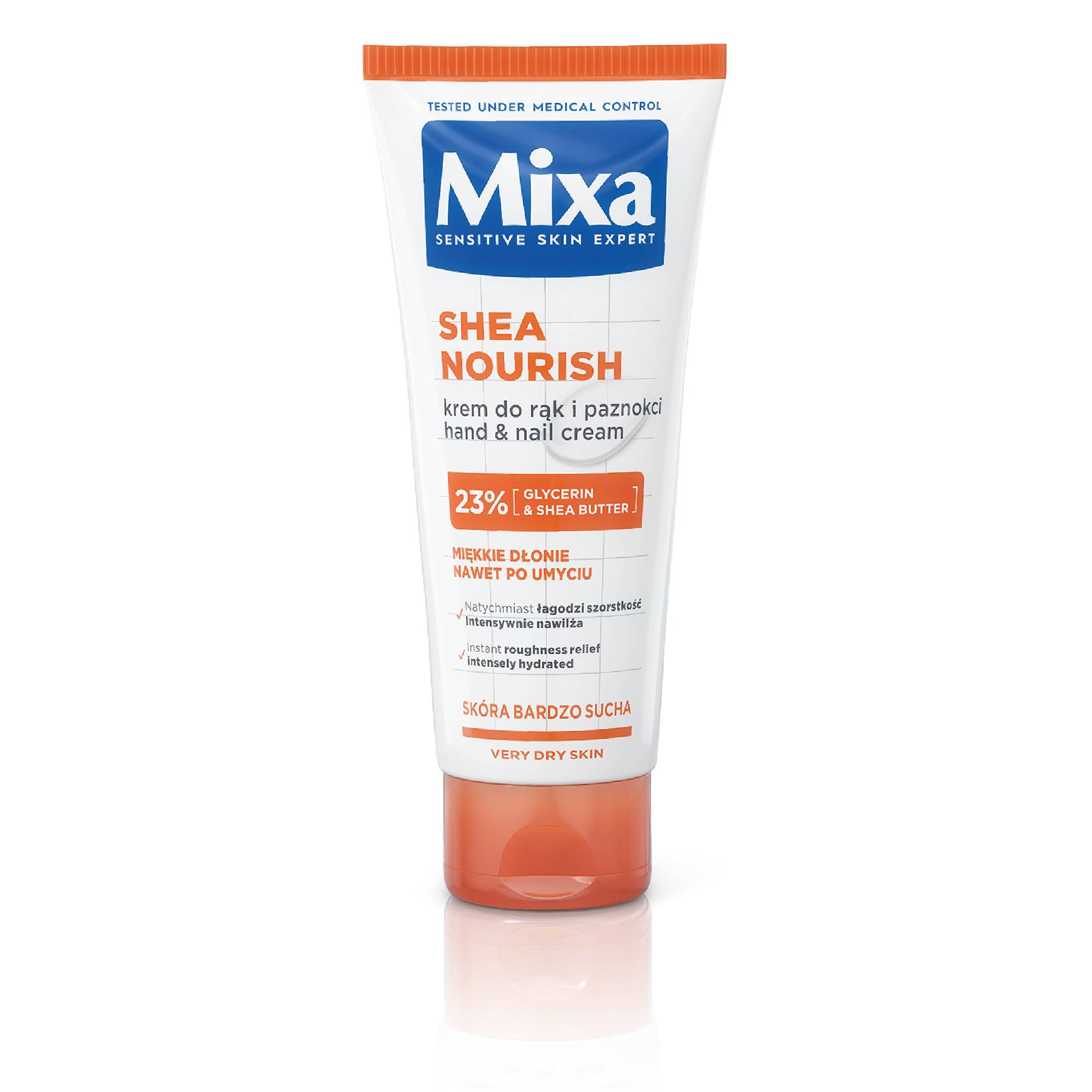 Mixa Shea Nourish Krem do rąk i paznokci, 100 ml