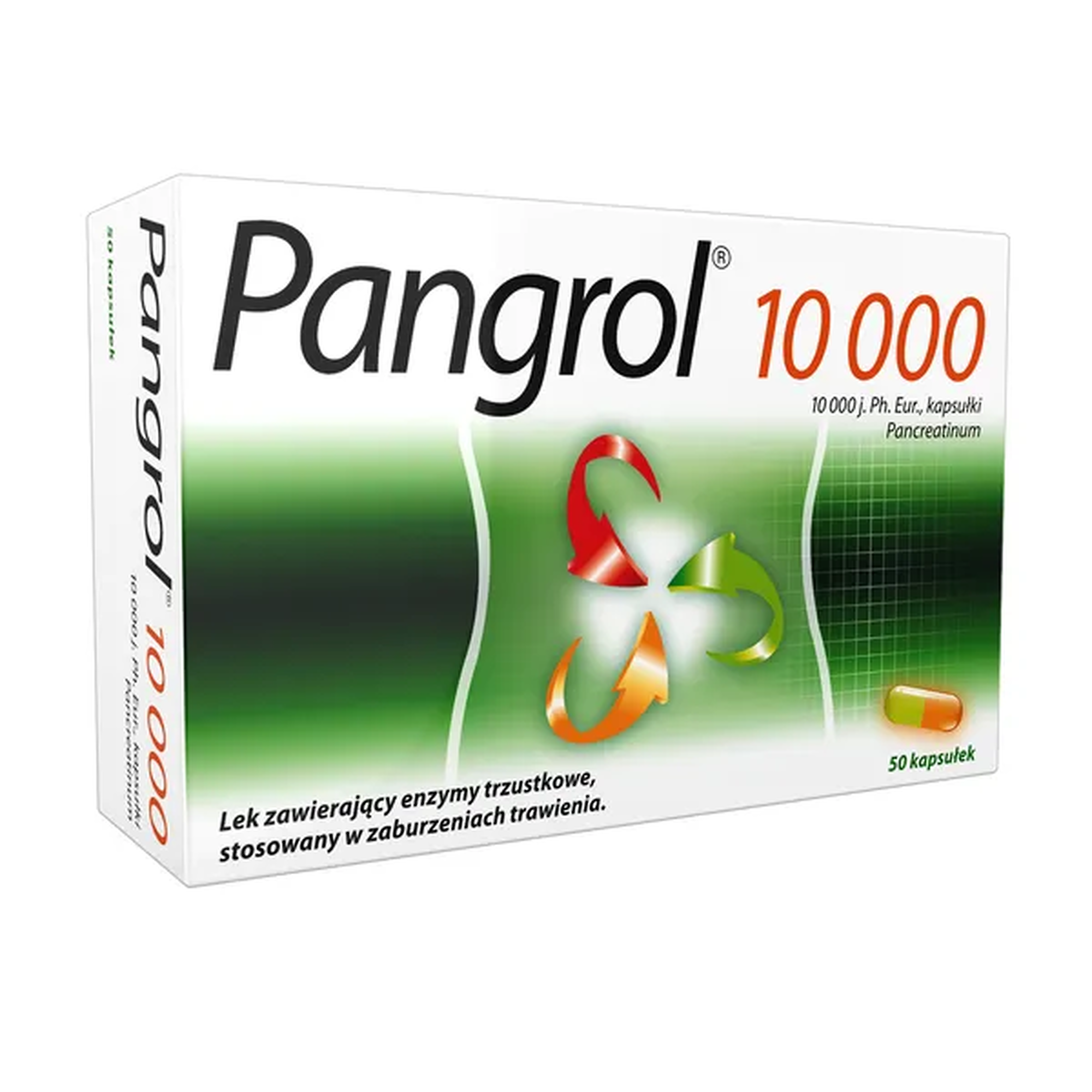 Pangrol 10 000, kapsułki, 50 sztuk (blistry) zdjęcie