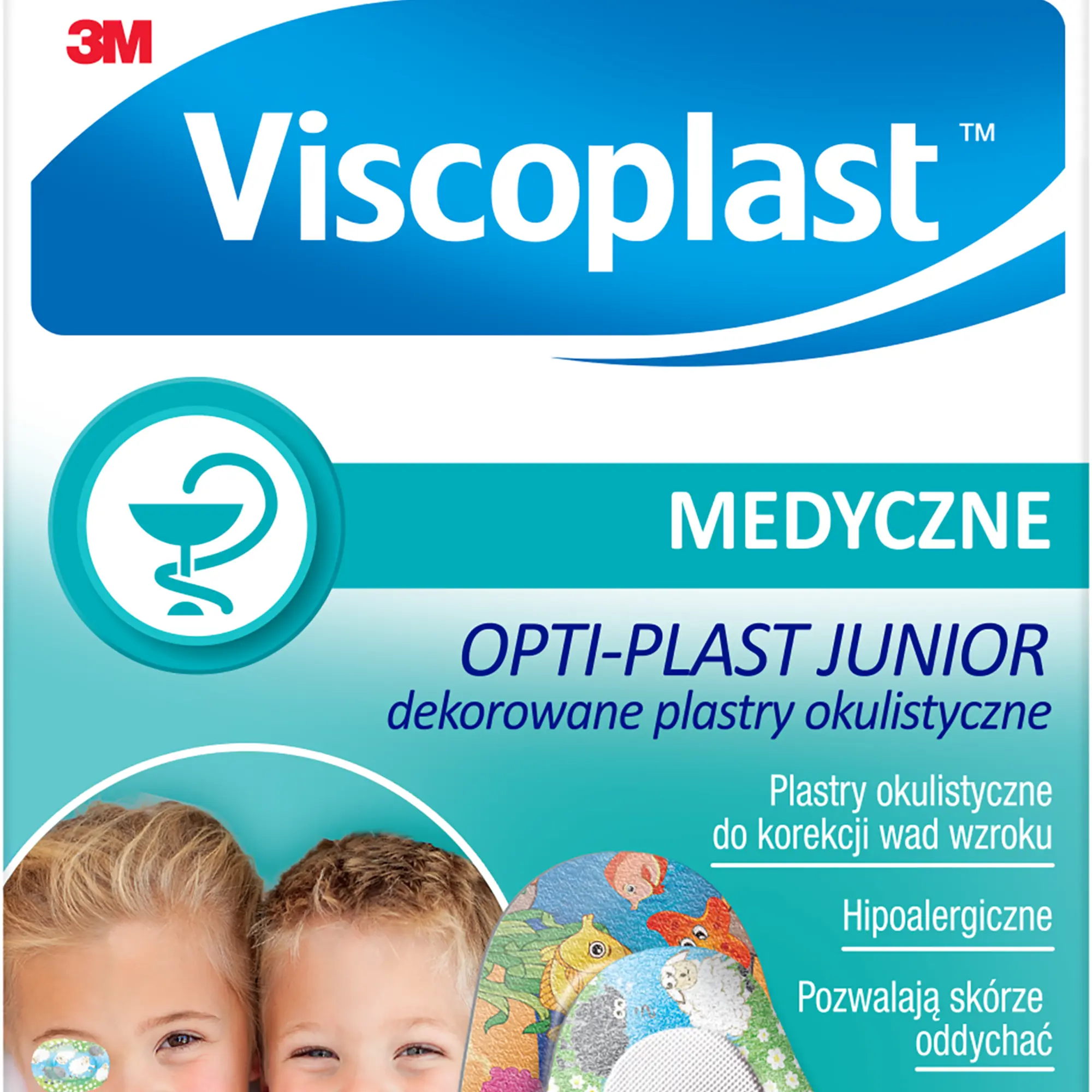 Viscoplast, Opti-plast Junior dekorowany plastry okulistyczne, 10 sztuk zdjęcie