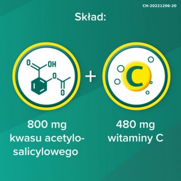 Aspirin C Forte 800mg + 480mg 10 tabletek musujących z witaminą C