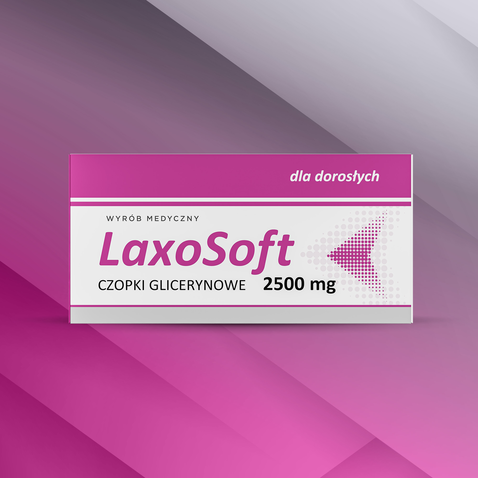 LaxoSoft Czopki Glicerynowe 2500 mg, 12 sztuk