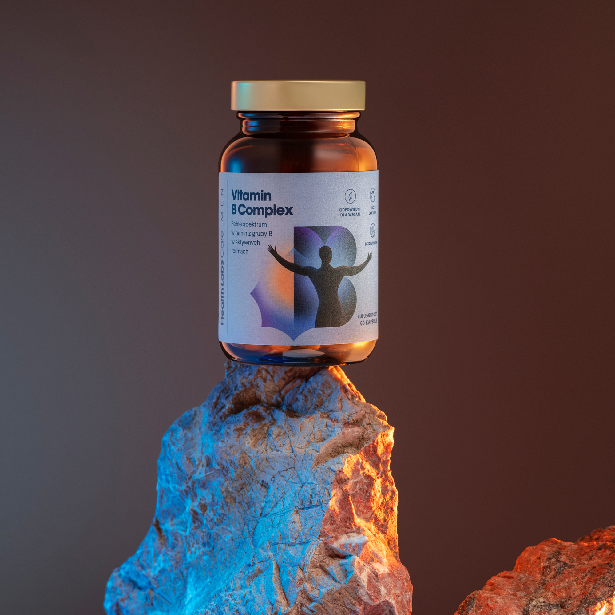 Health Labs Care, Vitamin B Complex Men, 60 kapsułek