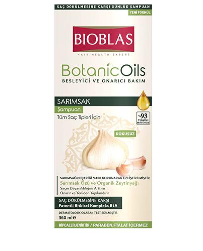 Bioblas Szampon czosnkowy przeciw wypadaniu włosów, 360 ml, cena, wskazania, właściwości zdjęcie