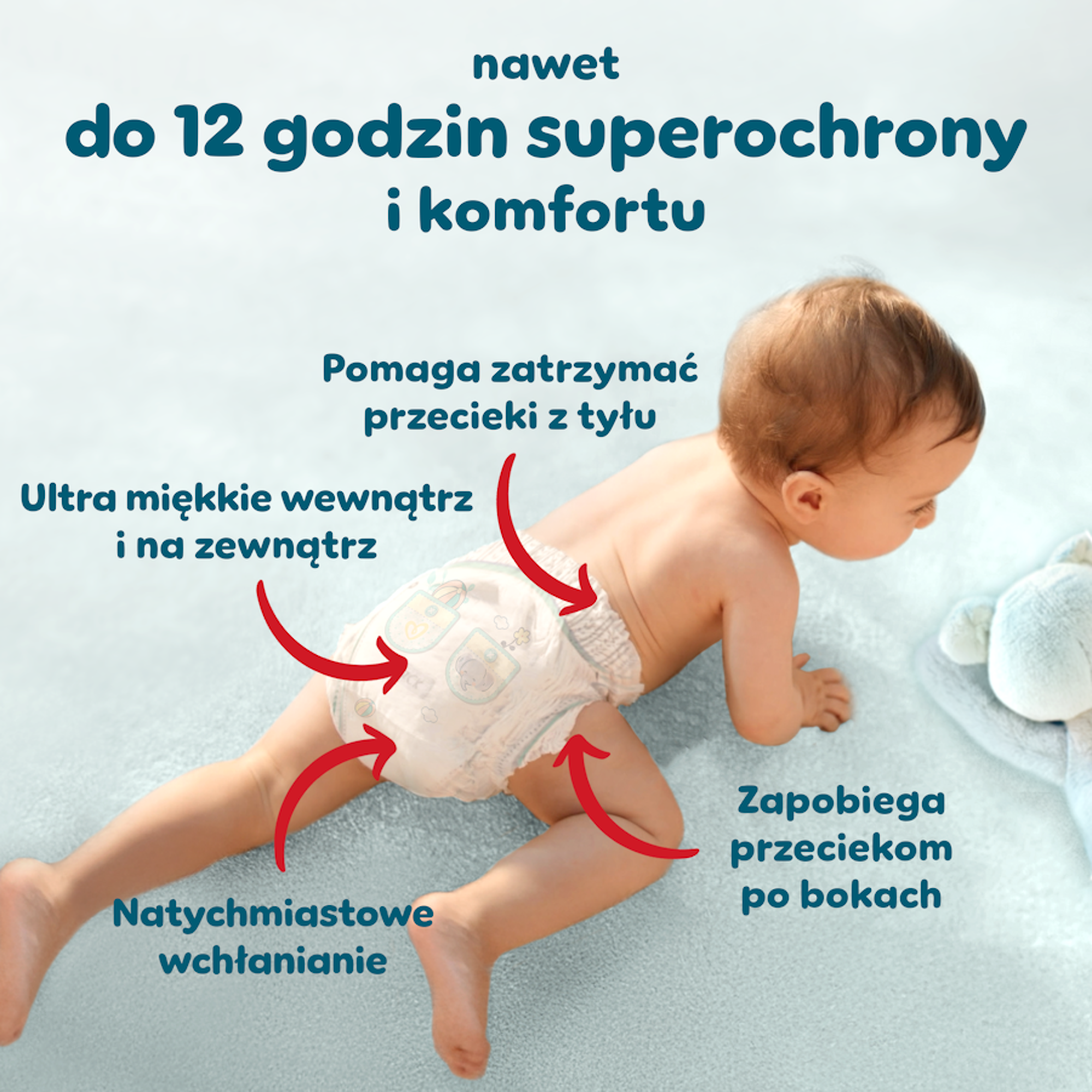 Pampers Premium Care Pieluchomajtki rozmiar 4, 9 kg-15 kg, 94 sztuki