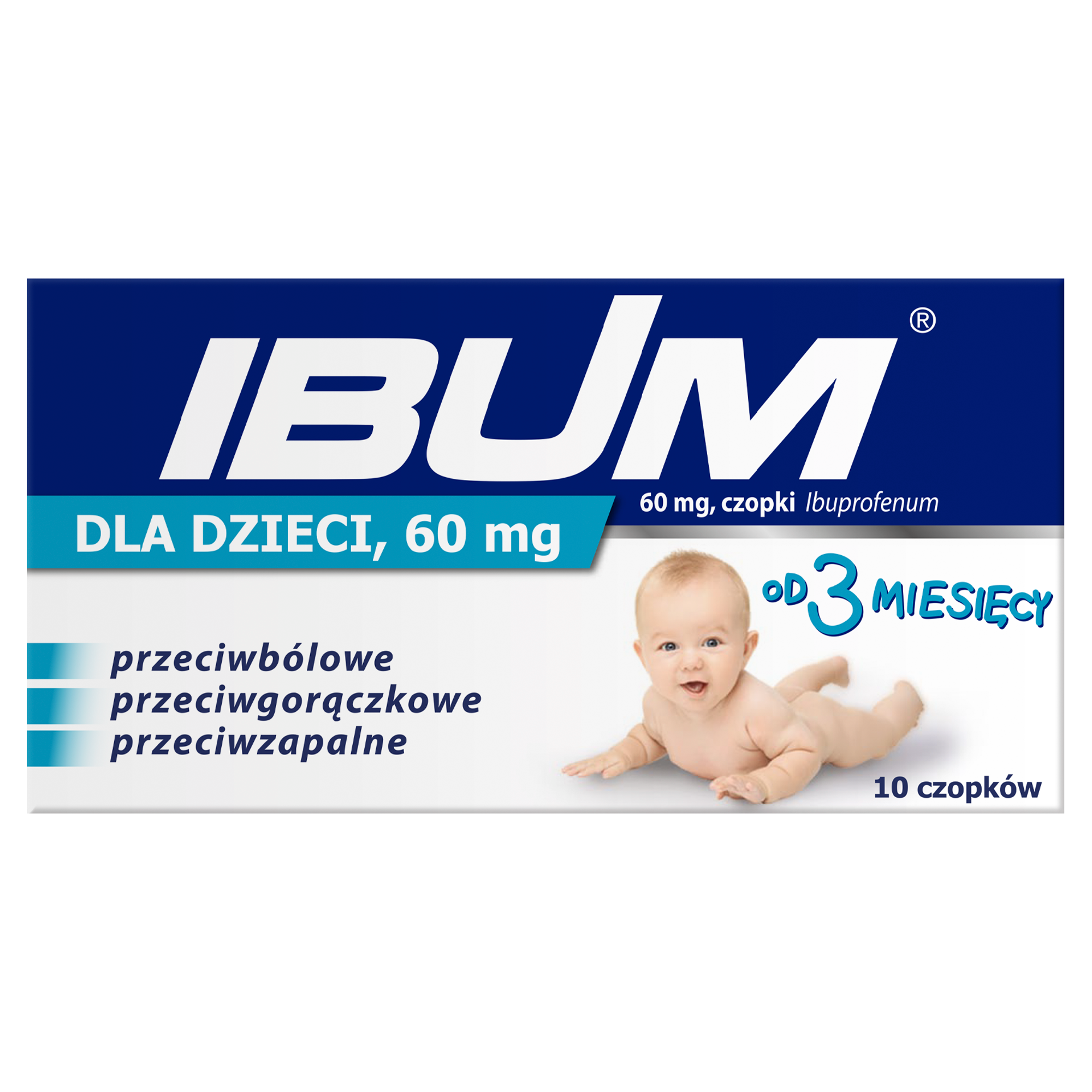 Ibum 60mg dla dzieci 10 czopków zdjęcie