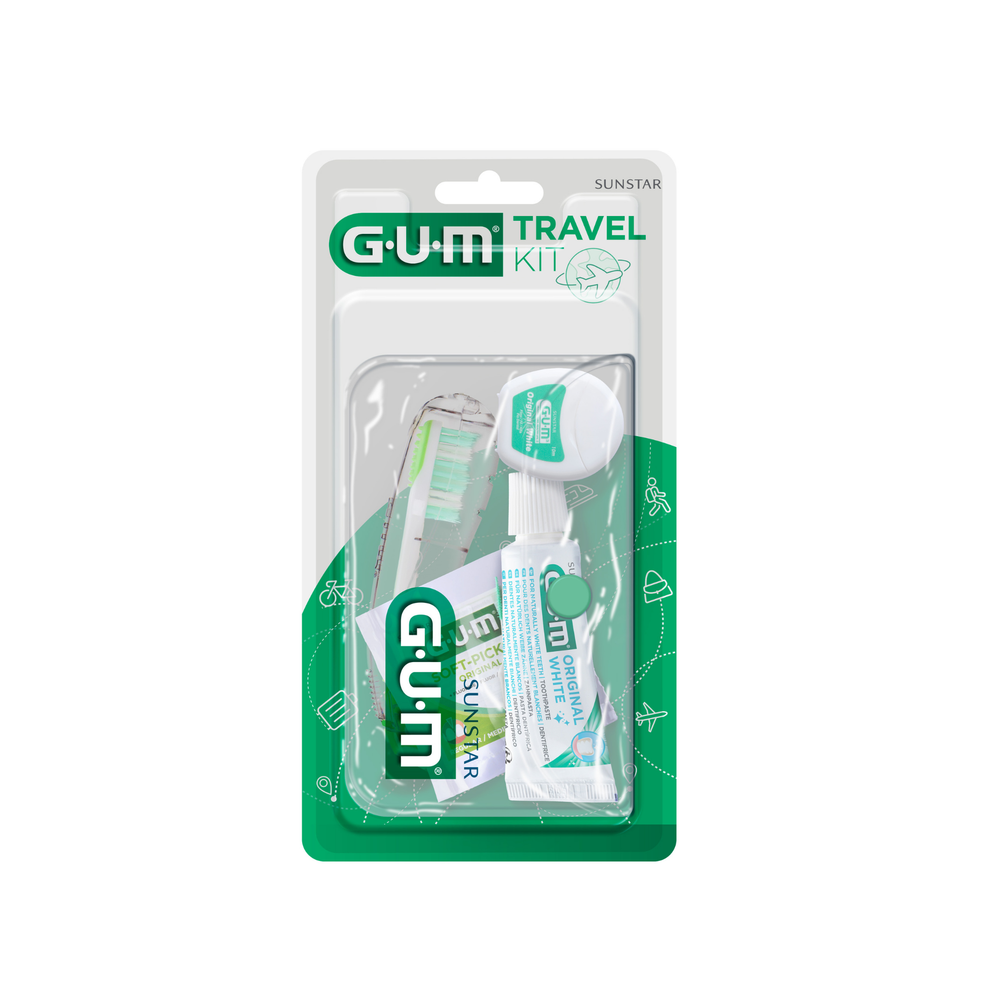 GUM Travel Kit zestaw podróżny 1 sztuka [ZESTAW] zdjęcie