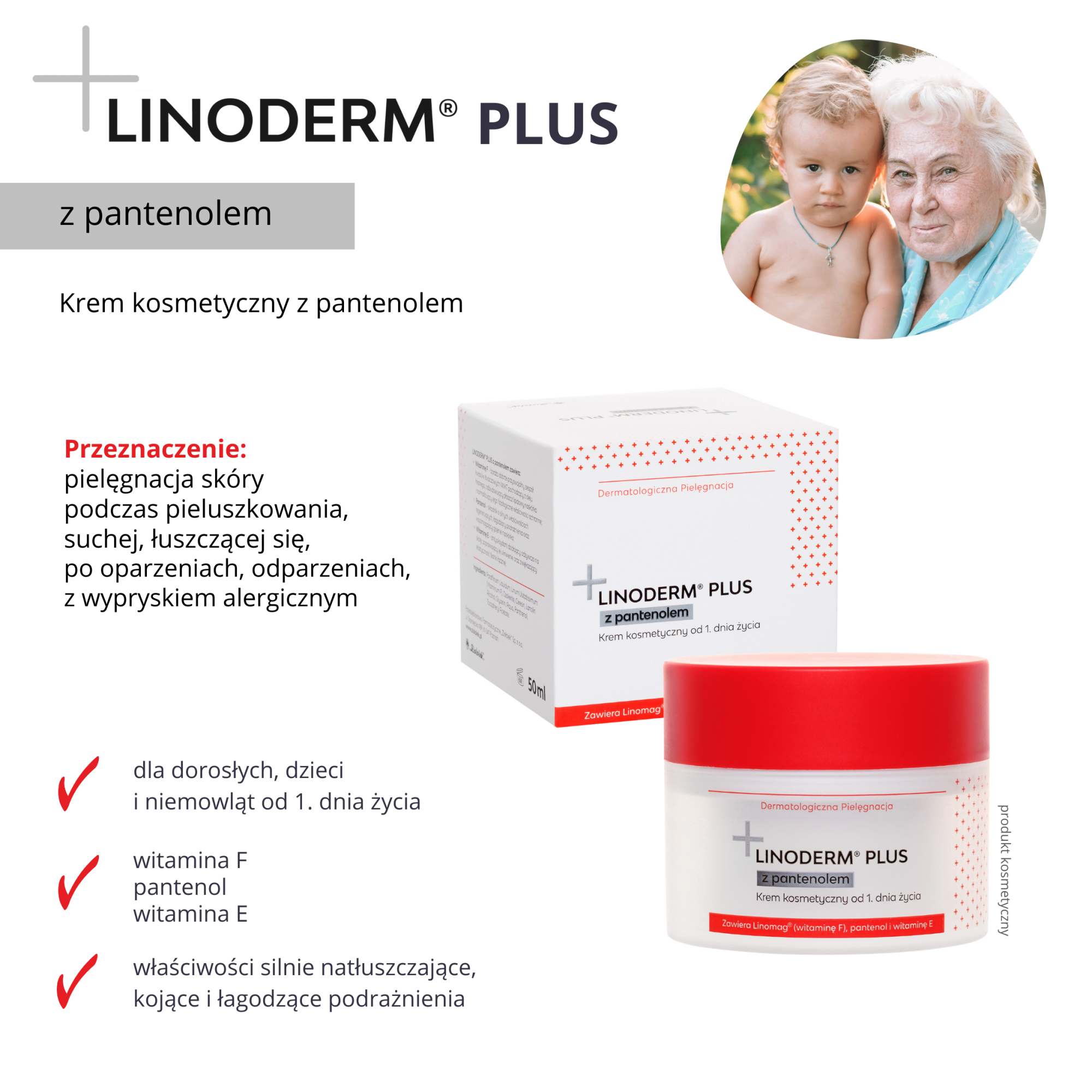 Linoderm Plus z pantenolem 50 ml