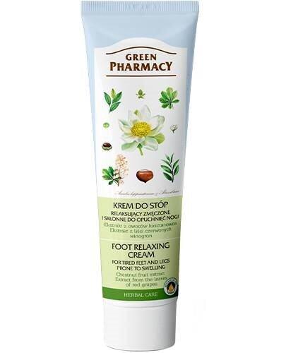Green Pharmacy Krem do stóp relaksujący przeciw obrzękom, 100 ml zdjęcie