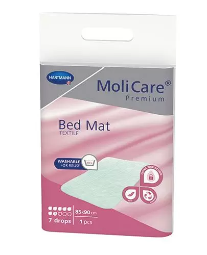 Hartmann MoliCare Premium Bed Mat textile 7 kropli podkład chłonny wielokrotnego użytku 1 sztuka zdjęcie