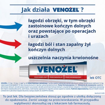 Venożel (12 mg + 10 mg + 5 mg)/g żel 100 g