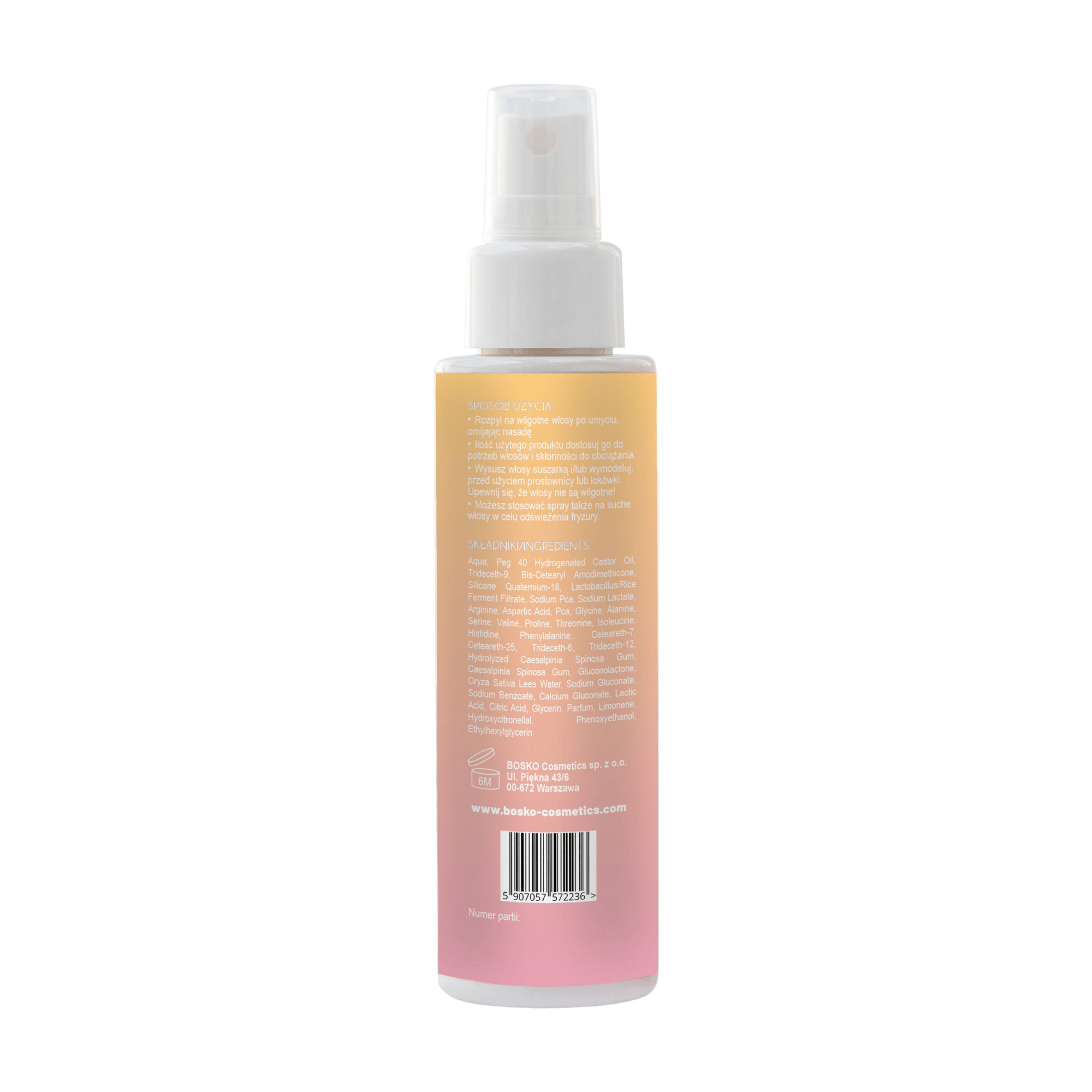 Bosko Termoochrona do włosów lekka, 100 ml