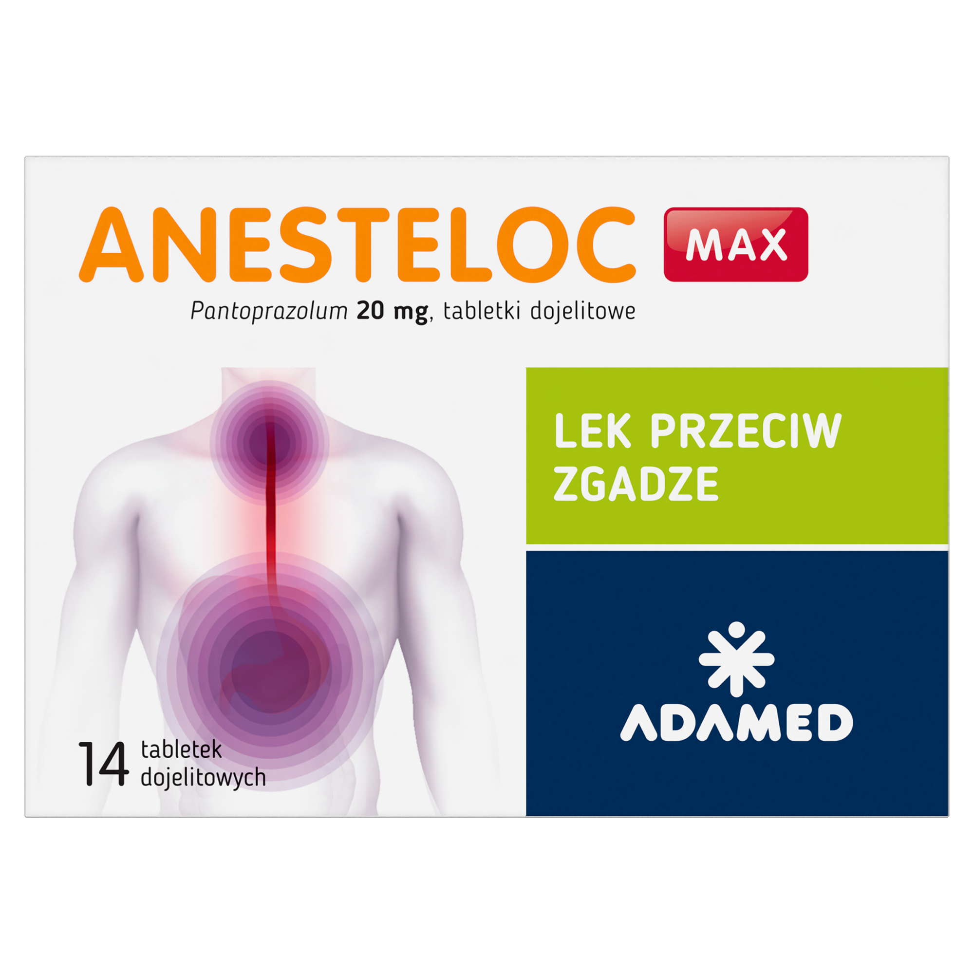 Anesteloc Max, 20 mg, tabletki dojelitowe, 14 sztuk zdjęcie