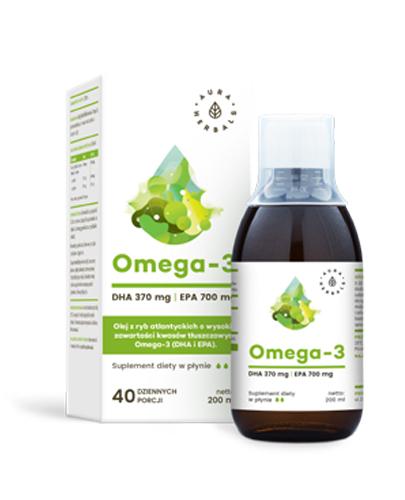 AURA HERBALS Omega-3 - 200 ml - cena, dawkowanie, opinie  zdjęcie