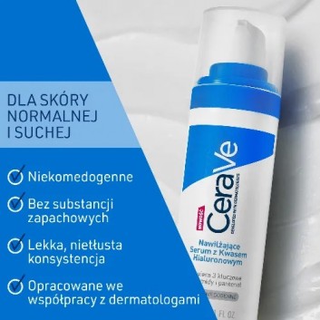 CeraVe, nawilżające Serum z kwasem hialuronowym, 30 ml