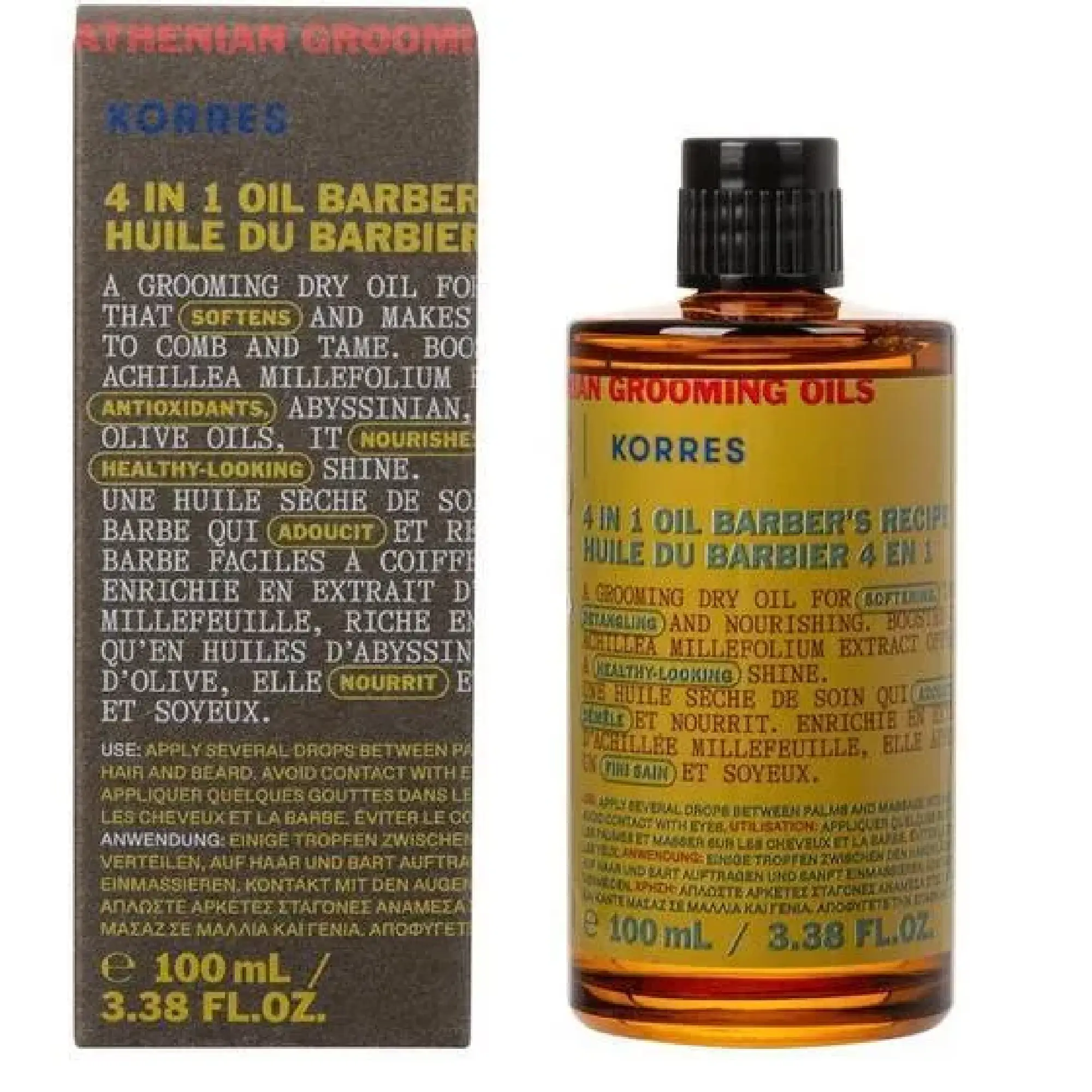 Korres Achillea Men, olejek do brody, 100 ml zdjęcie