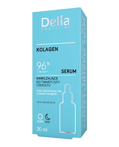 Delia Cosmetics Kolagen Serum nawilżające do twarzy szyi i dekoltu, 30 ml zdjęcie