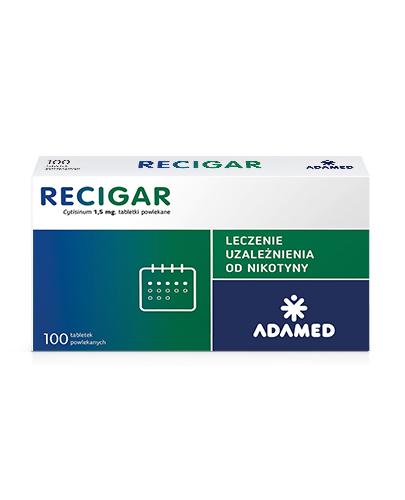 Recigar 1,5 mg, leczenie uzależnienia od nikotyny, tabletki, 100 sztuk zdjęcie