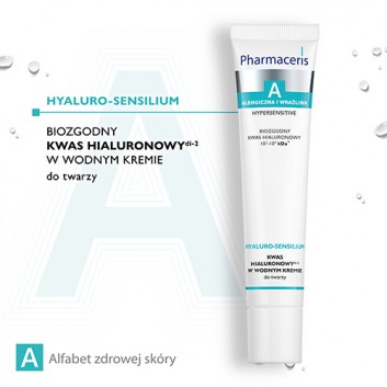 Pharmaceris A Hyaluro-Sensilium kwas hialuronowy di-2 w wodnym kremie do twarzy 40 ml