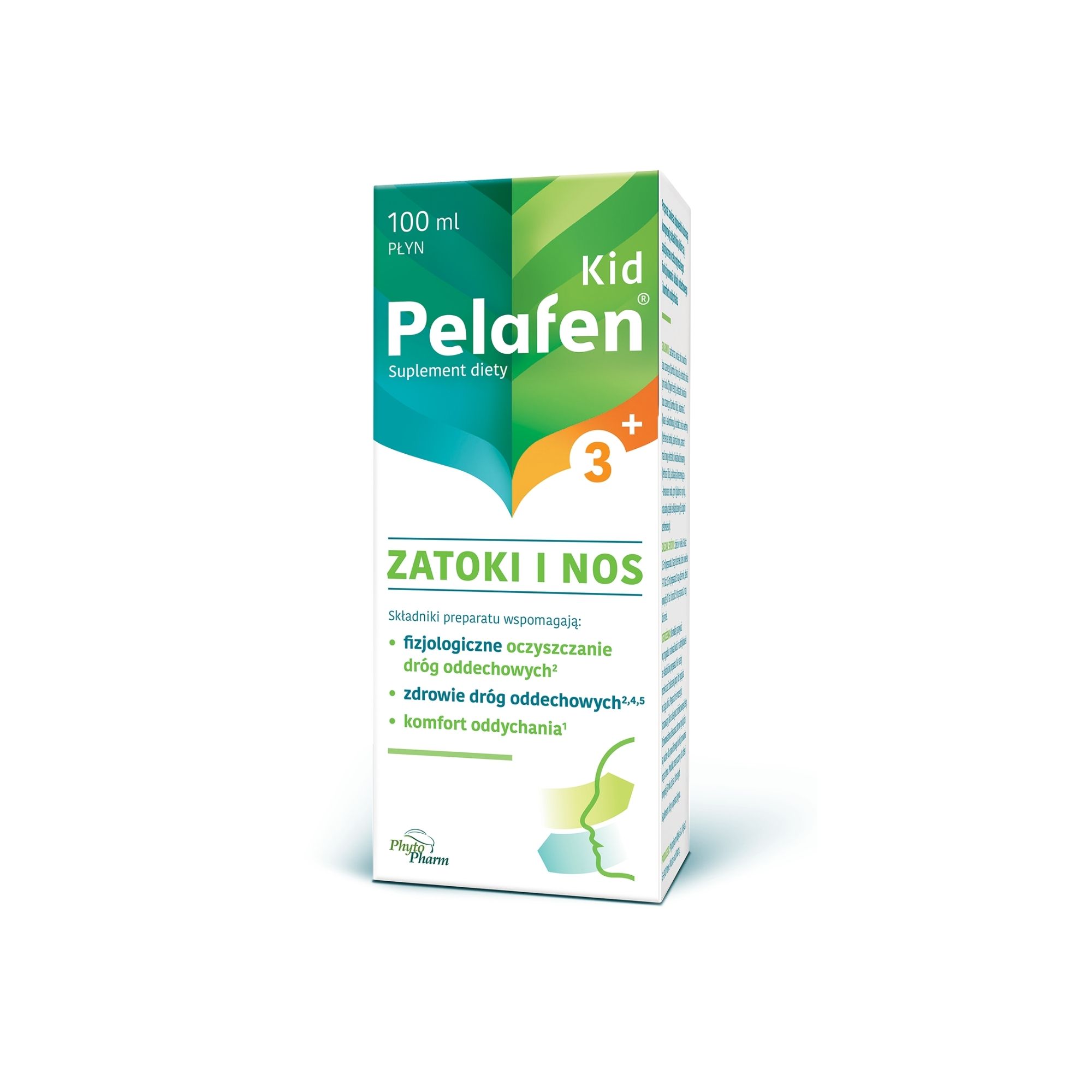 Pelafen Kid 3+ zatoki i nos o smaku malinowym, 100 ml zdjęcie