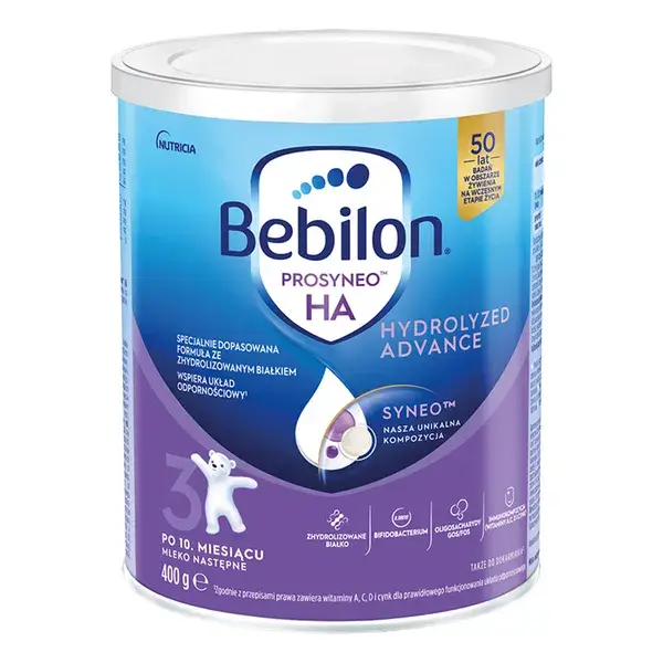 Bebilon Prosyneo HA3 Hydrolyzed Advance Mleko następne po 10. miesiącu, 400 g