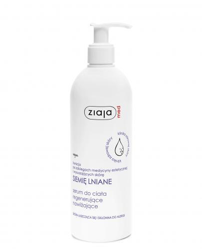 Ziaja Med kuracja siemieniem lnianym serum do ciała regenerujące nawilżające 400 ml zdjęcie