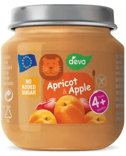 Deva deserek morela z jabłkiem od 4 miesiąca, 125 g zdjęcie