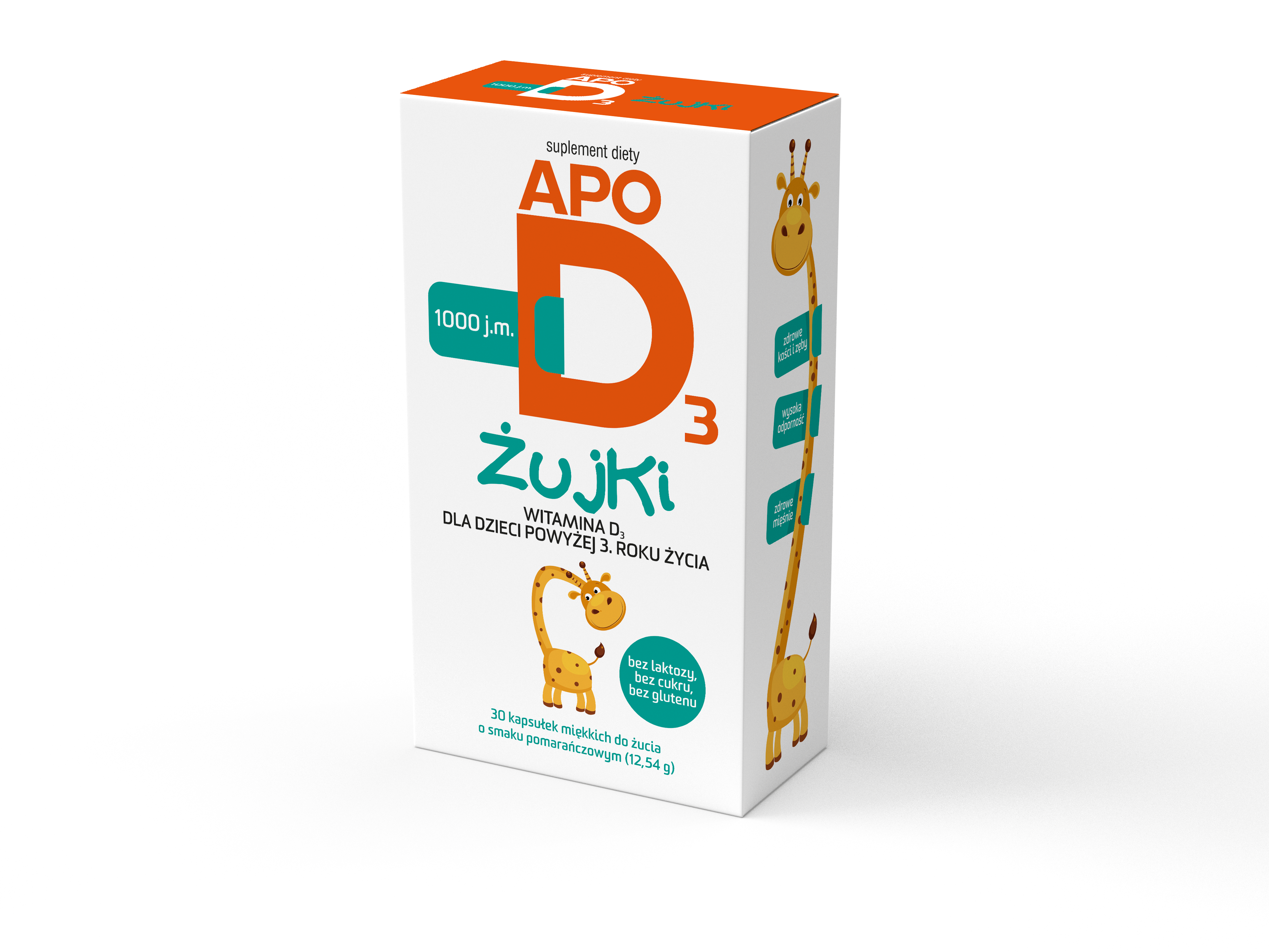 ApoD3 żujki, 1000 j.m., kapsułki miękkie do żucia, 30 sztuk zdjęcie