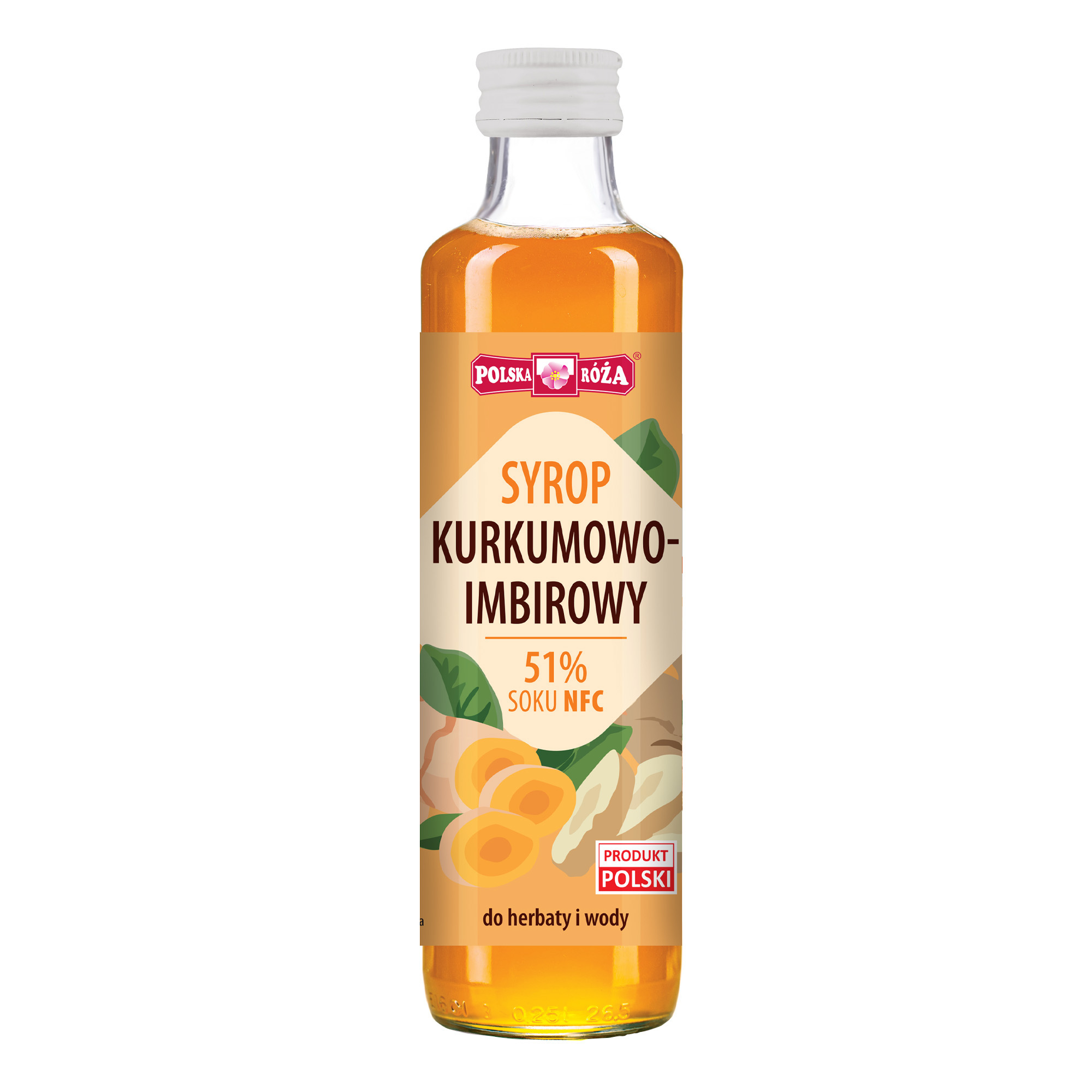 Polska Róża, Syrop kurkumowo - imbirowy, 250 ml zdjęcie