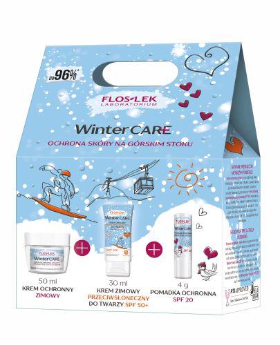 FLOS LEK WINTER CARE Zestaw Krem ochronny zimowy, 50 ml, Pomadka ochronna SPF 20, 30 ml, Krem zimowy przeciwsłoneczny do twarzy SPF 50+ , 4 g zdjęcie