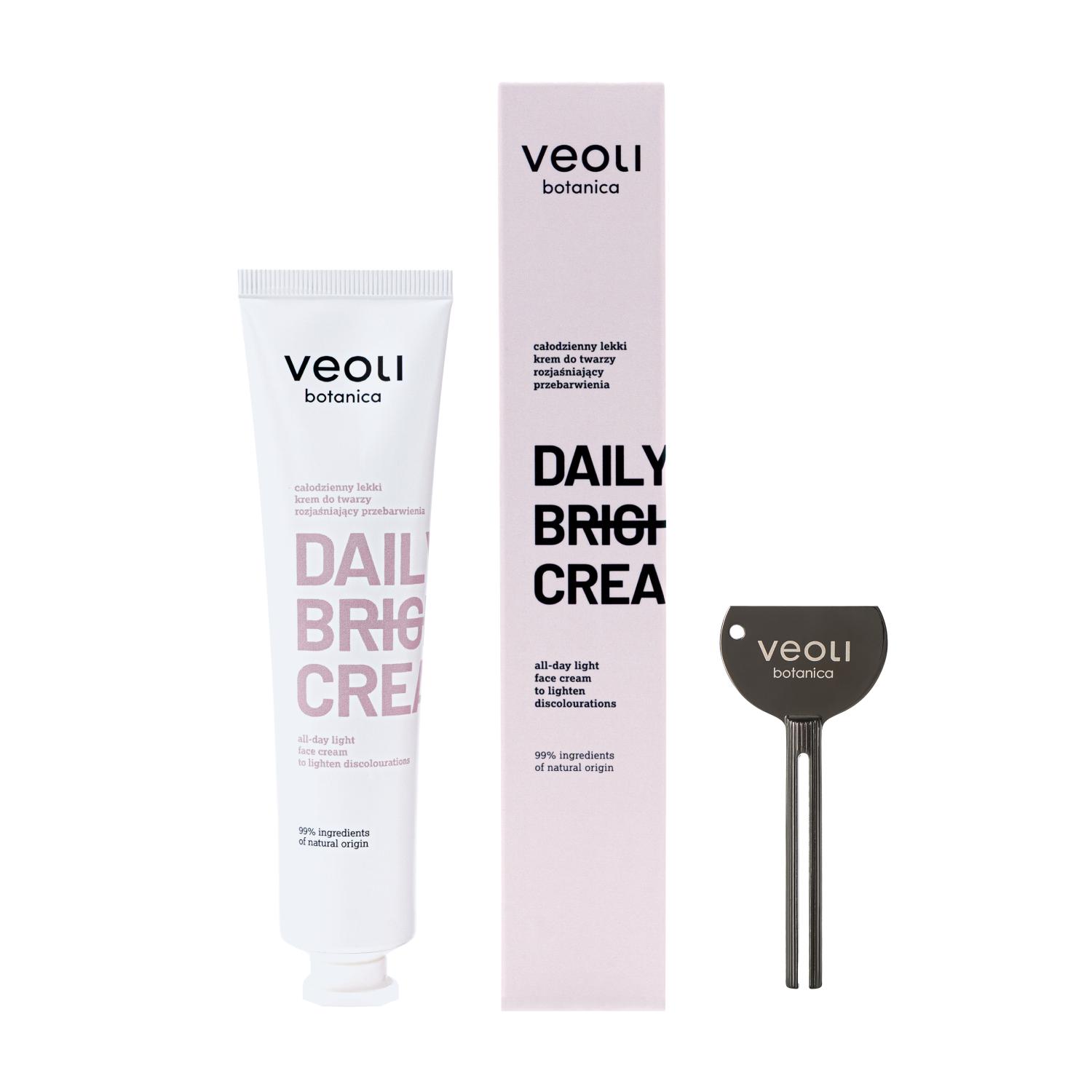 Veoli Botanica Daily Bright Cream Całodzienny lekki krem do twarzy rozjaśniający przebarwienia, 75 ml