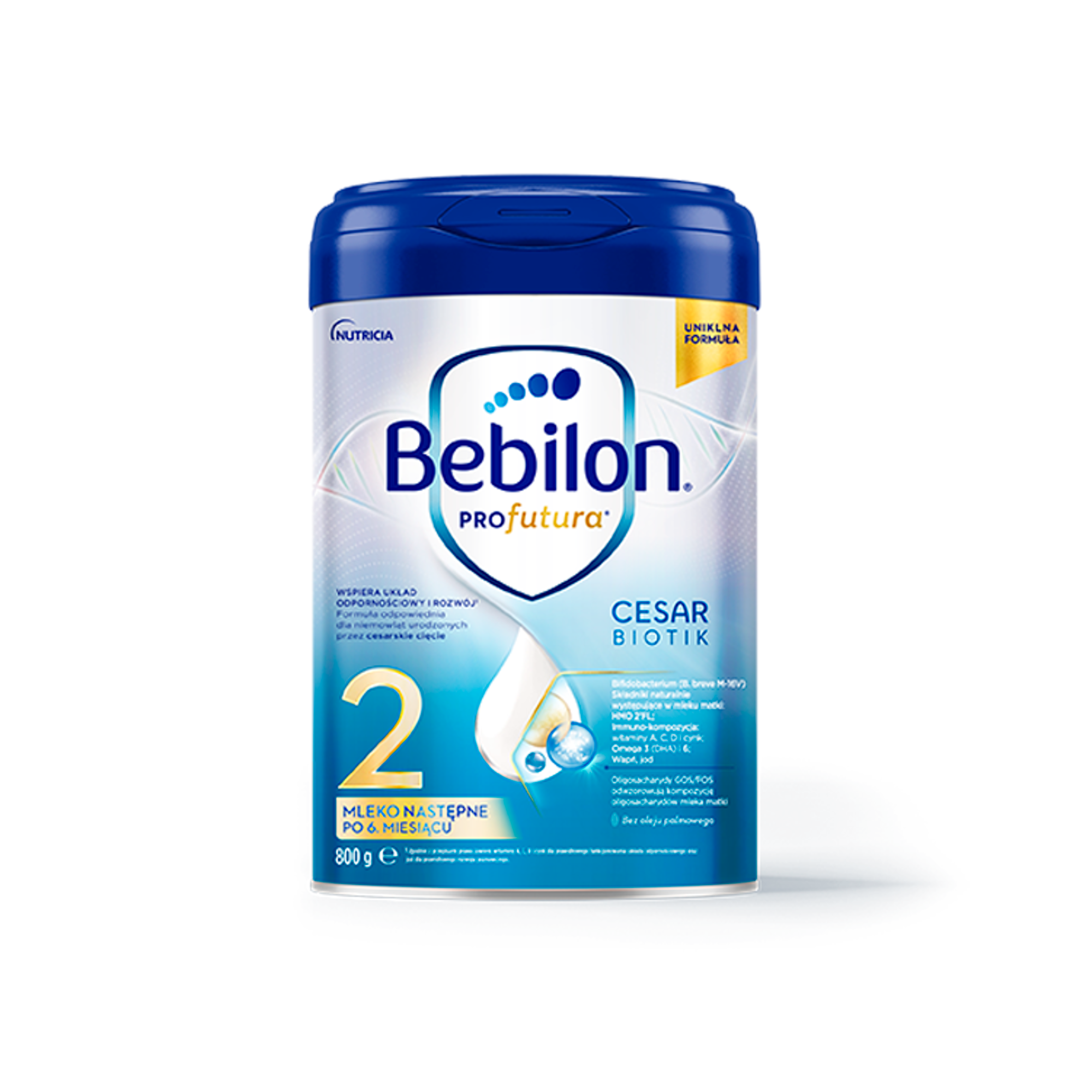 Bebilon Profutura Cesarbiotik 2 mleko następne po 6 miesiącu 800 g zdjęcie
