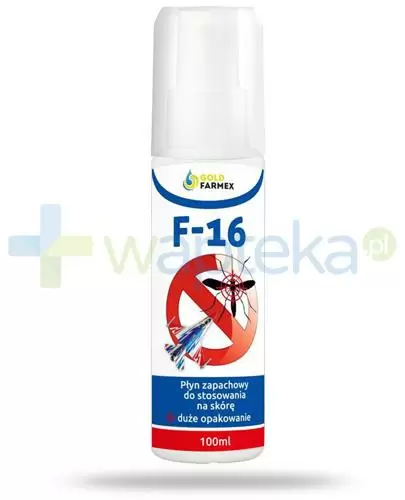 GoldFarmex F-16 płyn na komary, meszki i kleszcze 100 ml zdjęcie