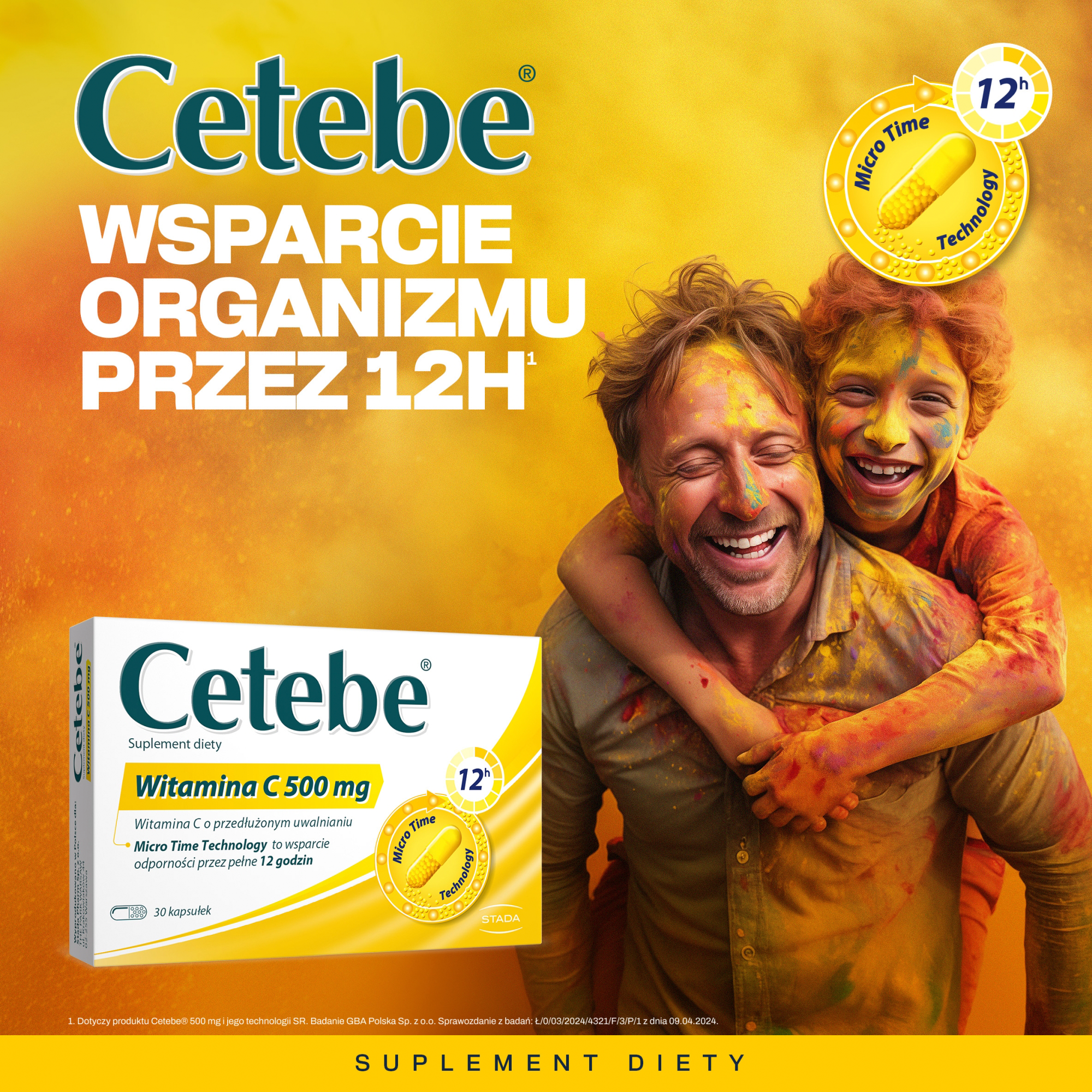 Cetebe Witamina C 500 mg 30 kapsułek