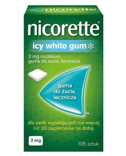 NICORETTE Icy White 2 mg - 105 szt. Na rzucenie palenia - cena, opinie, właściwości zdjęcie