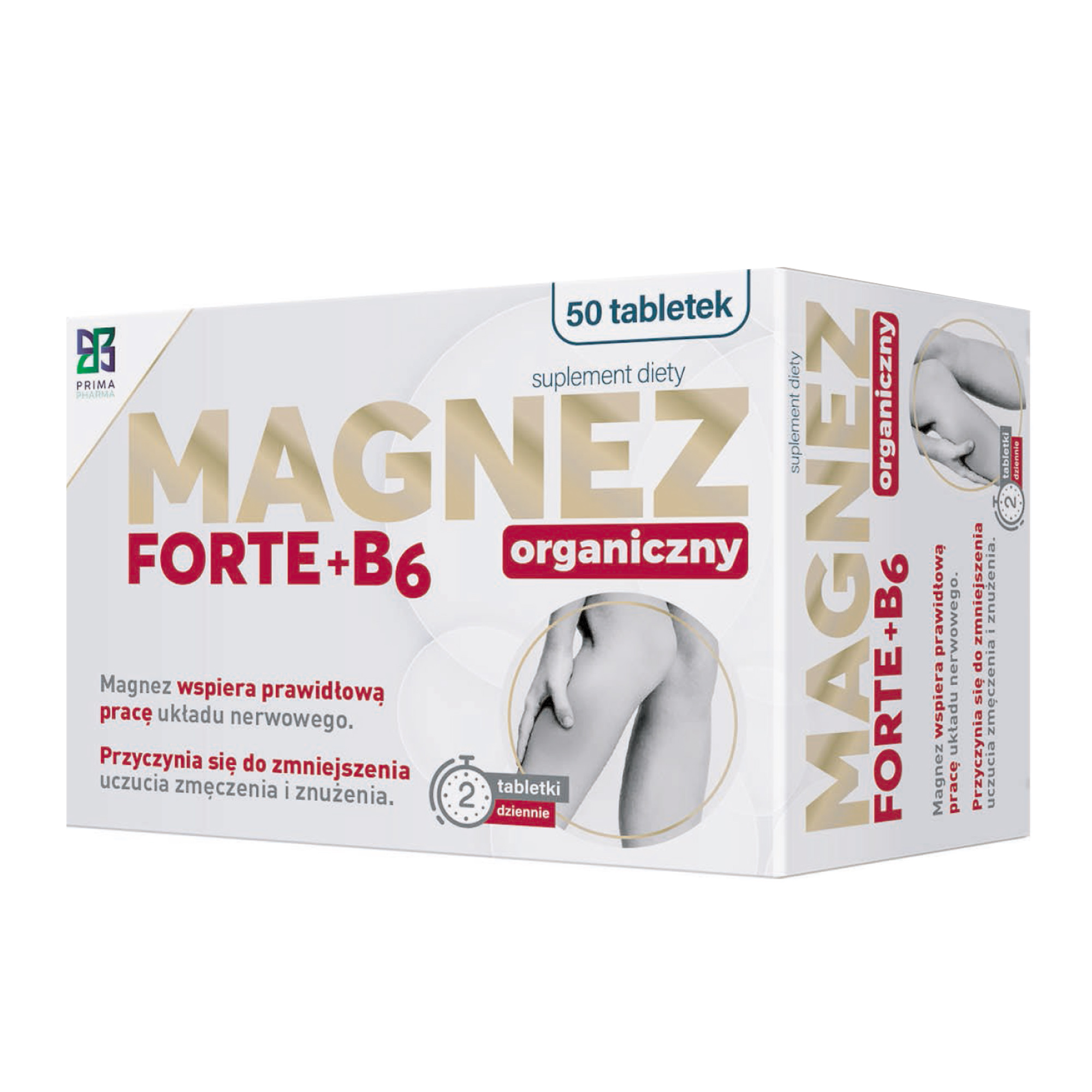 Magnez Organiczny Forte+B6, tabletki, 50 sztuk zdjęcie