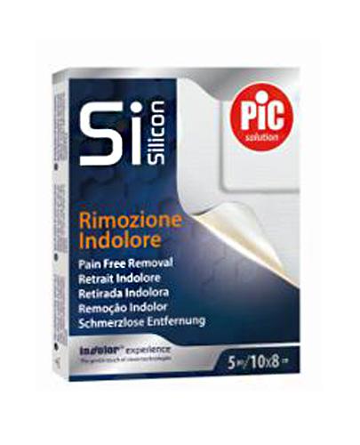 Pic SiSilicon Pooperacyjny Plaster silikonowy 8 x 10 cm z włókniny z technologią silikonową, 5 szt. zdjęcie