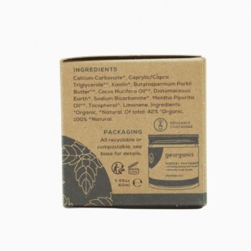 Georganics, Mineralna pasta do zębów w słoiku English Peppermint, 60 ml