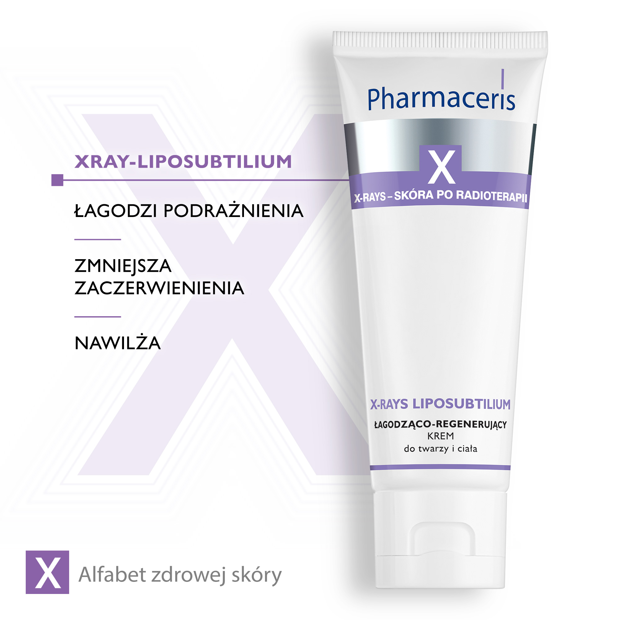 Pharmaceris X Xray-Liposubtilium krem łagodząco regenerujący do twarzy i ciała 75 ml