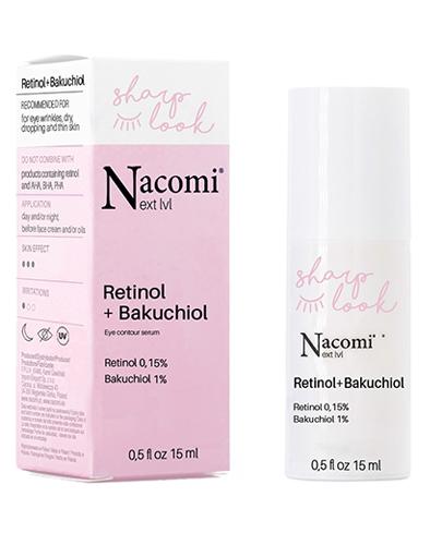 Nacomi Next Level Serum pod oczy przeciwzmarszczkowe, 15 ml, cena, opinie, skład zdjęcie