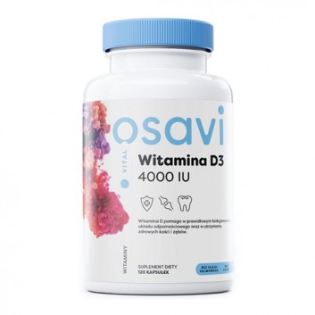 Witamina D3 4000 IU, 120 kaps., cena, opinie, właściwości