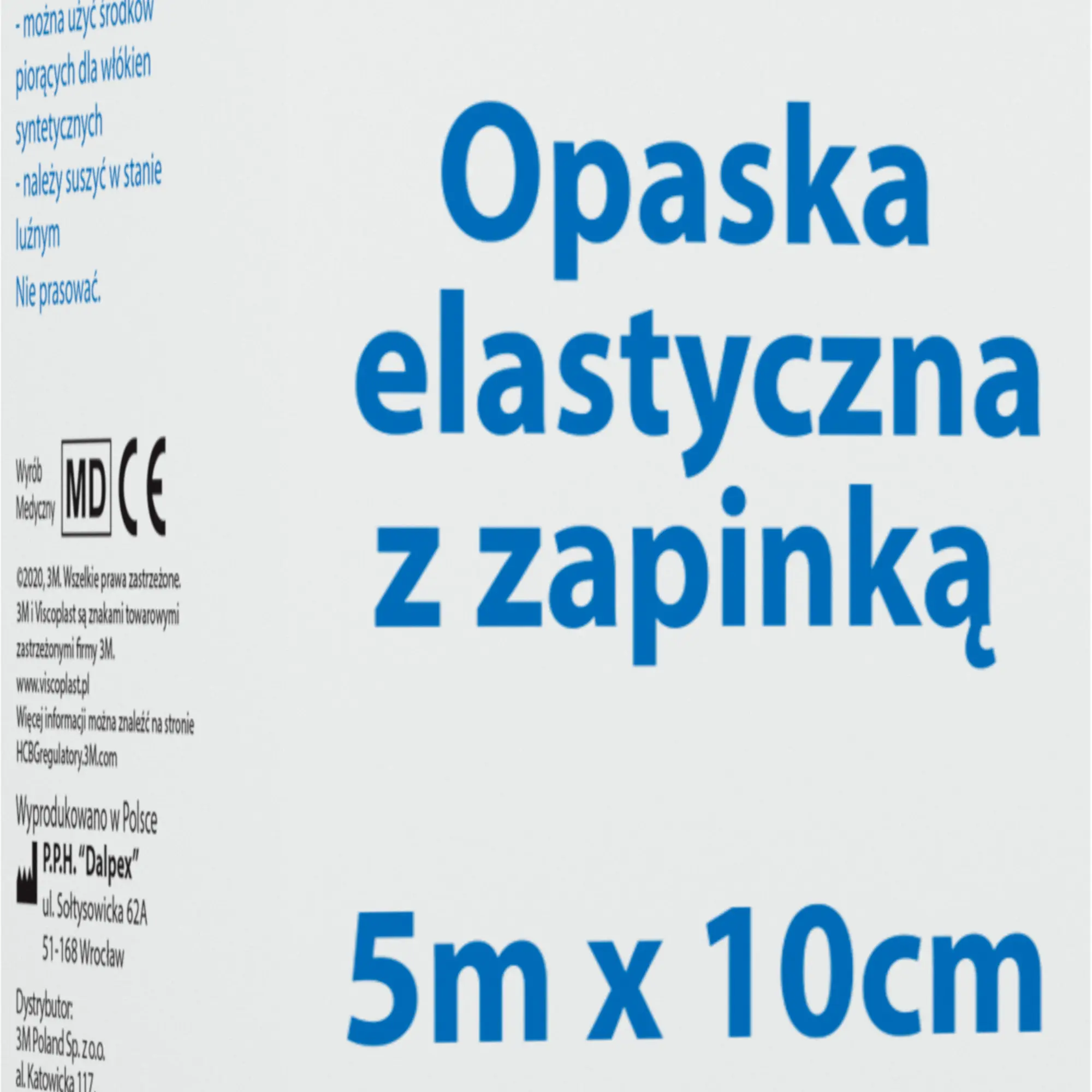 Viscoplast opaska elastyczna z zapinką 5m x 10cm 1 sztuka