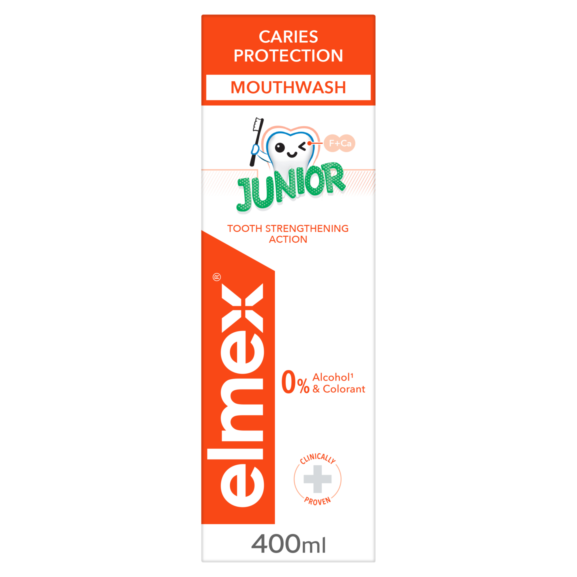 Elmex Junior z aminofluorkiem dla dzieci 6-12 lat płyn do płukania jamy ustnej 400 ml
