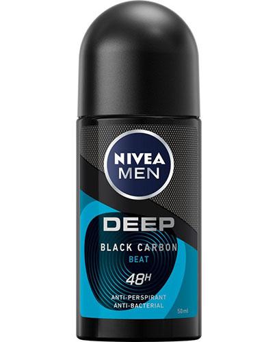 Nivea Men Deep Black Carbon Beat Antyperspirant w kulce 48 h, 50 ml zdjęcie
